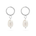 The Pearl Drop Hoops