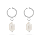 The Pearl Drop Hoops